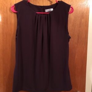 Calvin Klein Purple Tank Blouse